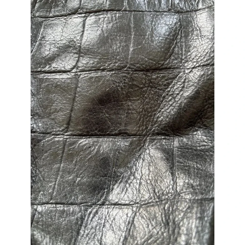 B Makowsky Croc Embossed Tote